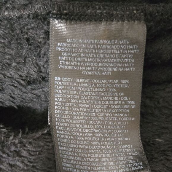 The North Face Black Fleece Osito Womens Zip Up Sweater Jacket Ladies Meduim - Picture 5 of 6